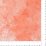 Borderie de coton <Tie Dye> - AVERY - 002 - Pêche