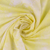 Embroidered Tie Dye Cotton - AVERY - 004 - Soft Banana