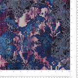 Printed Stretch Rayon Poplin - MILA - 002 - Denim