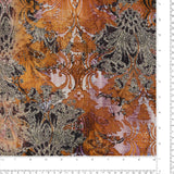 Printed Stretch Rayon Poplin - MILA - 004 - Ginger