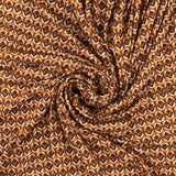 Tricot imprimé - <FASHION FORM> - 001 - Brun