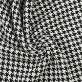 Tissu pied-de-poule pour veste - LANCASTER - 001 - Noir et Blanc