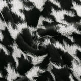 Luxury Faux Fur - QUENTIN - 001 - Black & Grey