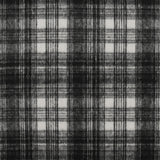 Tissu à carreaux pour veste - LANCASTER - 001 - Noir et Blanc