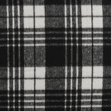 Tissu à carreaux pour veste - LANCASTER - 004 - Noir et Blanc