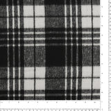 Tissu à carreaux pour veste - LANCASTER - 004 - Noir et Blanc