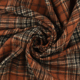 Tissu à carreaux pour veste - LANCASTER - 006 - Brun ambré