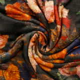 Chenille imprimé - MERIDA - 005 - Orange