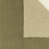 Velours côtelé réversible pour veste - STRATTON - 003 - Olive