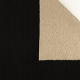 Velours côtelé réversible pour veste - STRATTON - 005 - Noir