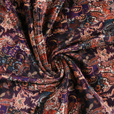 Velours Imprimé - JOSÉPHINE - 001 - Aubergine