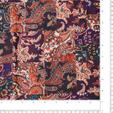 Velours Imprimé - JOSÉPHINE - 001 - Aubergine