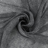 Printed Pure Silk - 002 - Black & White