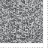 Printed Pure Silk - 002 - Black & White