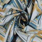 Printed Cotton - FANTASY - 002 - Dark Aqua