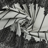Coton imprimé - FANTAISIE - 006 - Acier