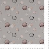 Popeline de Coton Imprimé - <DIDI> - 001 - Gris Pâle