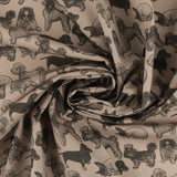 Cotton Poplin Print - DIDI - 005 - Beige