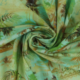 Voile de coton imprimé - <MARBELLA> - 003 - Pistache