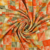 Printed Viscose Knit - RUMBA - 006 - Orange
