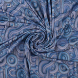 Printed Viscose Knit - RUMBA - 010 - Periwinkle
