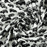 Tricot de coton imprimé - BETHY-BOO - 003 - Noir et Ivoire