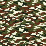 Printed Corduroy - CLASS ACT - 011 - Camouflage Green