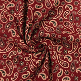 Velours côtelé imprimé - GRANDE CLASSE - 013 - Rouge