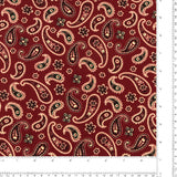 Velours côtelé imprimé - GRANDE CLASSE - 013 - Rouge