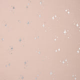 Gaze imprimée métallique - <AVERY> - 005 - Rose Pâle