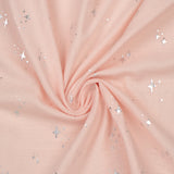 Gaze imprimée métallique - <AVERY> - 005 - Rose Pâle