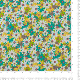 Cotton Poplin Print - WINNIE - 009 - Jade