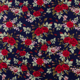 Cotton Poplin Print - WINNIE - 010 - Navy