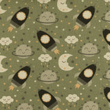 Toile imprimée - NIKKI - 001 - Vert