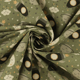 Toile imprimée - NIKKI - 001 - Vert