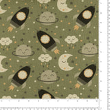 Toile imprimée - NIKKI - 001 - Vert