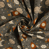 Printed Canvas - NIKKI - 003 - Grey