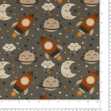 Printed Canvas - NIKKI - 003 - Grey