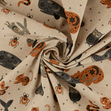 Printed Canvas - NIKKI - 007 - Linen