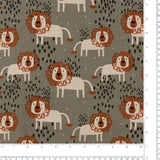Toile imprimée - NIKKI - 008 - Gris