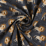 Toile imprimée - NIKKI - 009 - Bleu