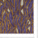 Tricot imprimé - RUMBA - 001 - Aubergine