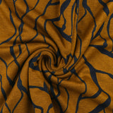 Tricot imprimé - RUMBA - 002 - Ocre