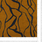 Tricot imprimé - RUMBA - 002 - Ocre