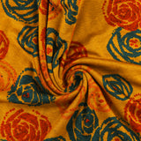 Tricot imprimé - RUMBA - 008 - Ocre