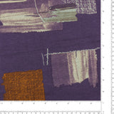 Tricot imprimé - RUMBA - 010 - Aubergine