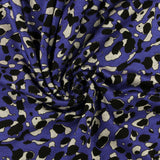 Tricot imprimé - RUMBA - 011 - Indigo