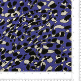Tricot imprimé - RUMBA - 011 - Indigo