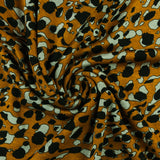Tricot imprimé - RUMBA - 012 - Ocre