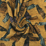 Printed Sweater Knit - RUMBA - 007 - Ochre